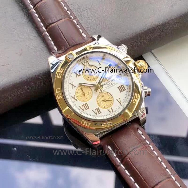 Replica Breitling Chronomat B01 Mens Watch Two Tone